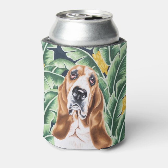 Basset Hound Can Cooler (Can Back)
