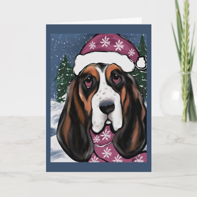 BASSET HOUND  CARD (Front)
