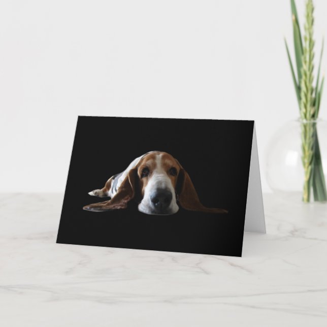 Basset Hound Card (Front)