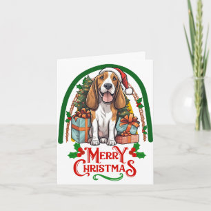 Basset-hound Christmas Card