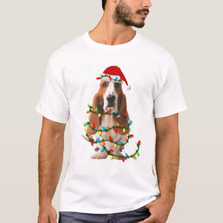 Basset Hound Christmas Funny Basset Hound Dog Love T-Shirt