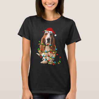 Basset Hound Christmas Funny Basset Hound Dog T-Shirt