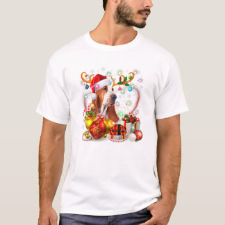 Basset Hound Christmas Funny T-Shirt
