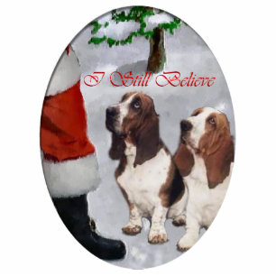 Basset Hound Christmas Gifts Ornament