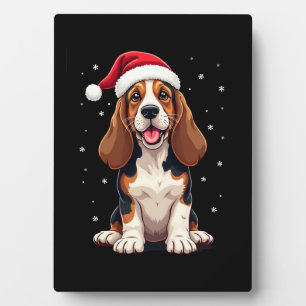 Basset Hound Christmas Tank Top Plaque