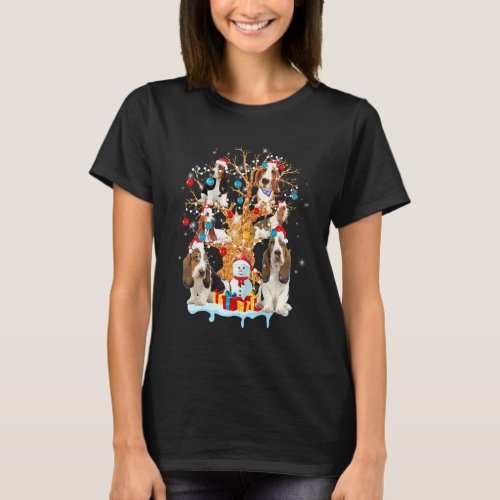 Basset Hound Christmas Tree Ornament  Dog Lover Xm T_Shirt