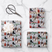 Dog Pawprint Trail Wrapping Paper Sheets | Zazzle