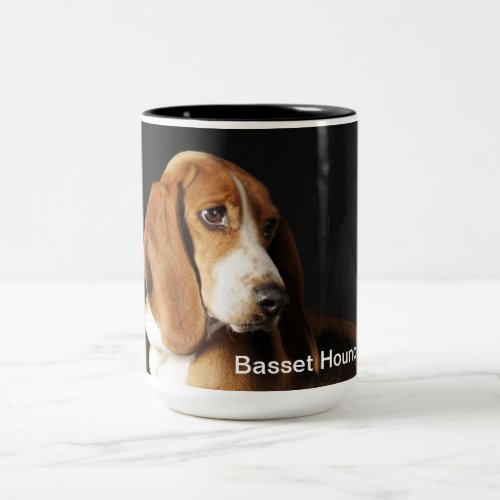 Basset hound coffee mug