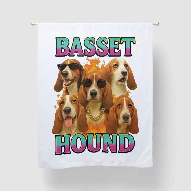 Basset Hound Copy Blackout Curtains (Front)