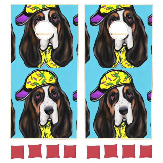 Basset Hound  Cornhole Set (Set)