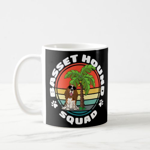 Basset Hound Cute Funny Basset Hound Squad  Coffee Mug
