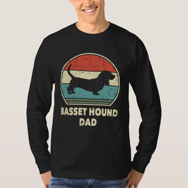 Basset Hound Dad Dog   For Men Basset Hound Daddy T-Shirt (Front)