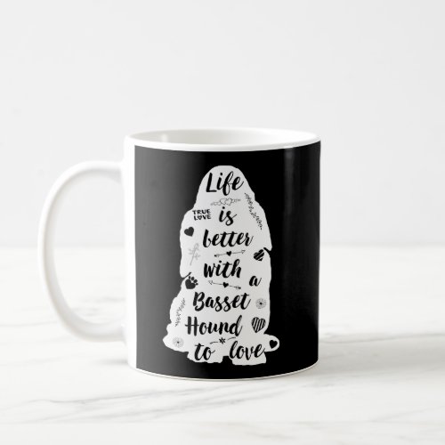 Basset Hound Design For Basset Hound Dog Lovers Coffee Mug