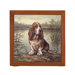 Basset Hound Desk Organizer