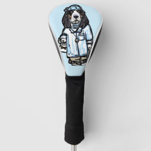 BASSET HOUND DOCTOR GOLF HEAD COVER