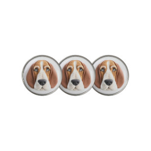 Basset Hound Dog 3D Inspired Golf Ball Marker