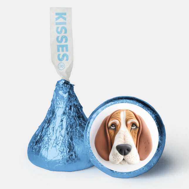 Basset Hound Dog 3D Inspired Hershey®'s Kisses® (Front)
