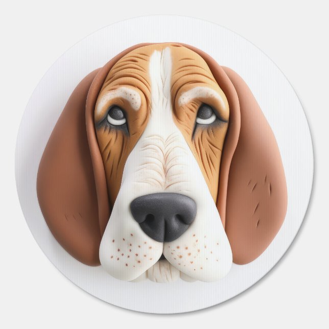 Basset Hound Dog 3D Inspired Sign (Front)