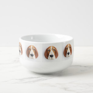 Basset Hound Dog 3D Inspired Soup Mug