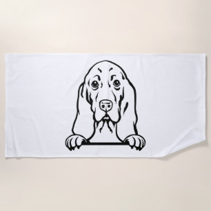Basset Hound dog Beach Towel