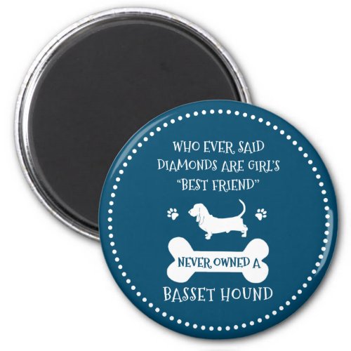 Basset Hound Dog Best Friend Magnet