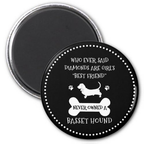 Basset Hound Dog Best Friend Magnet