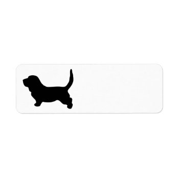 Basset Hound Dog Blank Return Address Labels by roughcollie at Zazzle