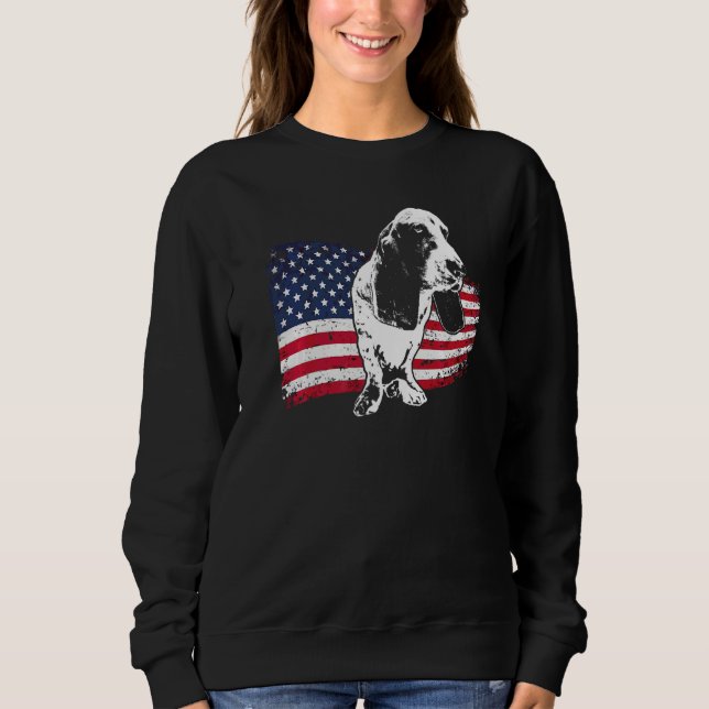 Basset Hound Dog Breed  1 Sweatshirt (Front)