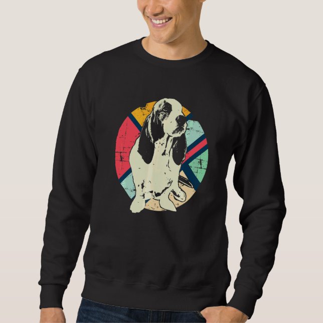 Basset Hound Dog Breed  40 Sweatshirt (Front)