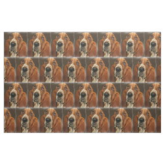 Basset Hound Dog Breed fabric