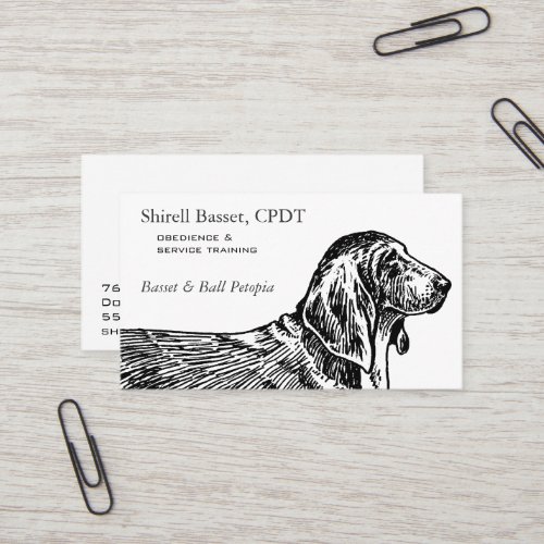 Basset Hound Dog Business Business Cards
