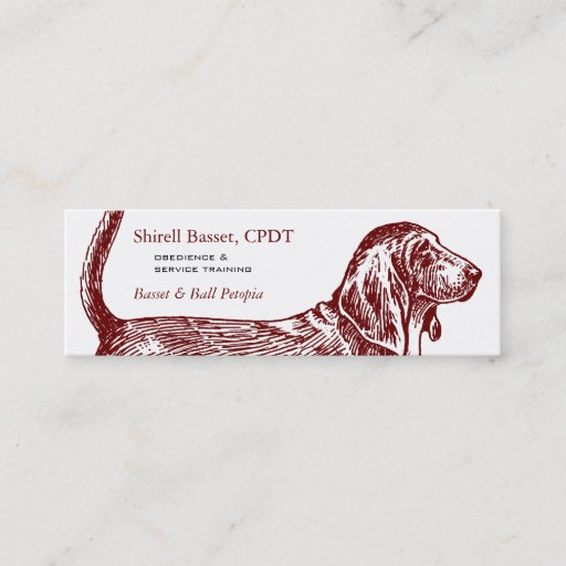 Customizable Basset Hound Dog Business Business Cards