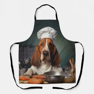 Basset Hound Dog Chef Apron