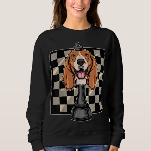 Basset Hound Dog Chess Sweatshirt