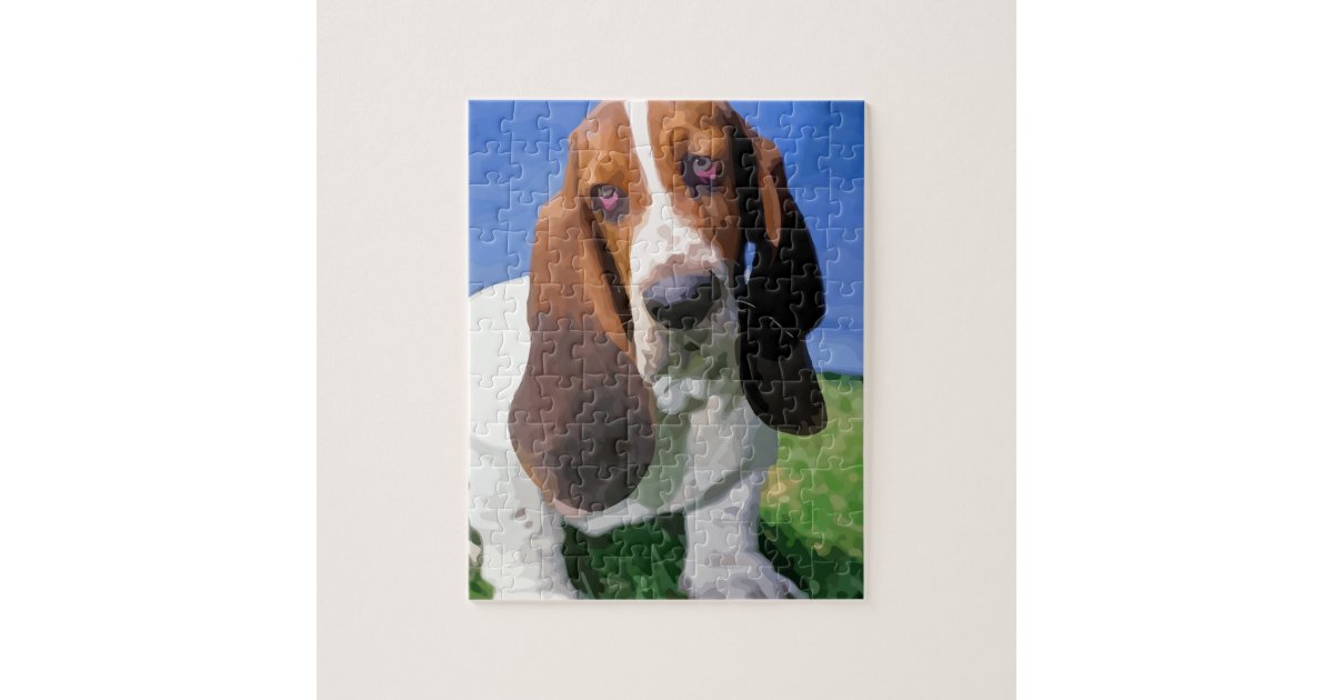 Basset Hound Dog puzzle, Hound dog puzzle, Basset hound dog puzzle