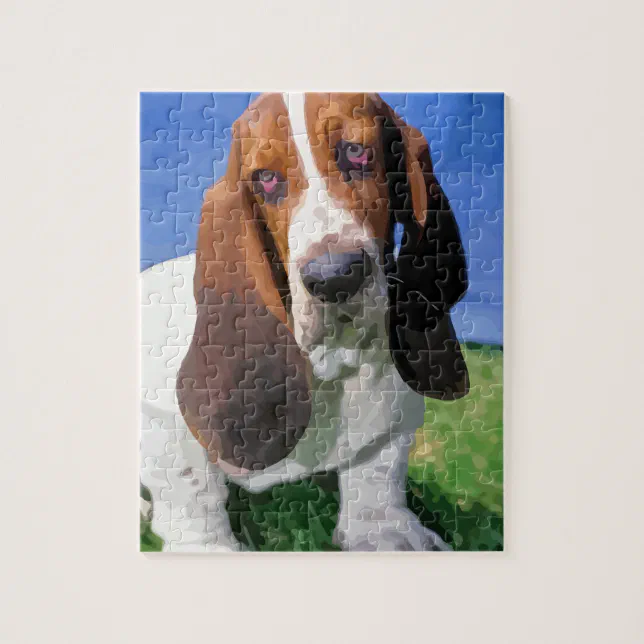 Basset Hound Dog puzzle, Hound dog puzzle, Basset hound dog puzzle