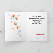 Basset Hound Dog Donuts Birthday Card  (Inside)