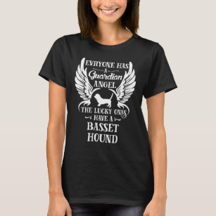 Basset hound dog guardian angel T-Shirt
