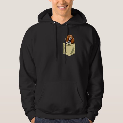 Basset Hound Dog In The Pocket Puppy Hoodie