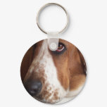 Basset Hound Dog Keychain