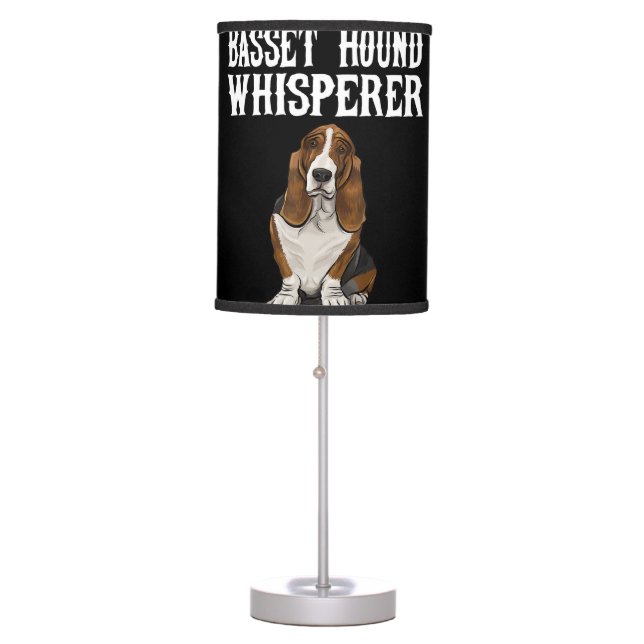Basset Hound Dog Lover| This Daddy Basset Hound Table Lamp (Front)