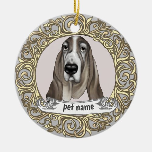 Basset Hound Dog Loving Memory ornament