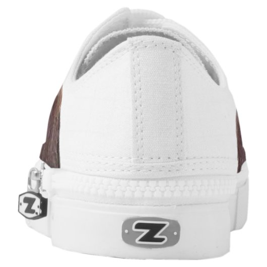 Basset Hound dog Low-Top Sneakers (Left Shoe Back)