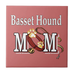 Basset Hound Dog MOM Tile