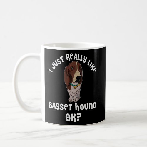 Basset Hound Dog Mom Walk Dog Sayings Breeder 1  Coffee Mug