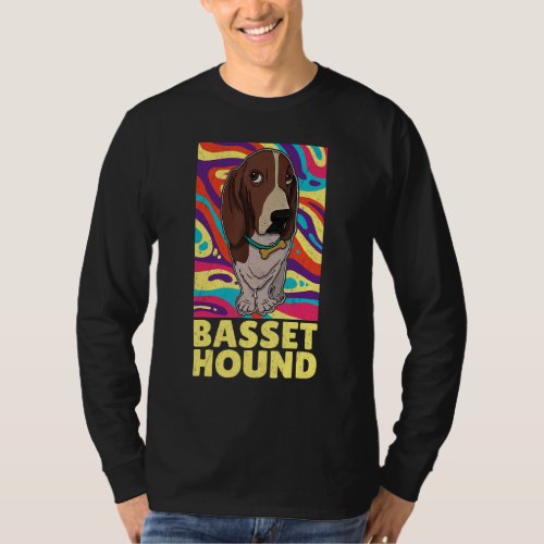 Basset Hound Dog Mom Walk Dog Sayings Breeder 1 T_Shirt
