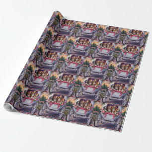 Basset Hound Dog Valentine's Day  Wrapping Paper