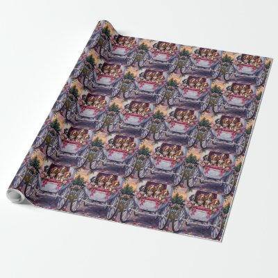 Basset Hound Dog Valentine's Day  Wrapping Paper