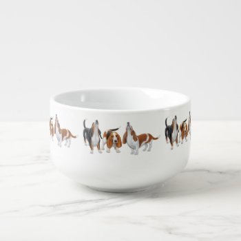 Basset Hound Dogs Soup Mug by teapotsbytpcstudio at Zazzle