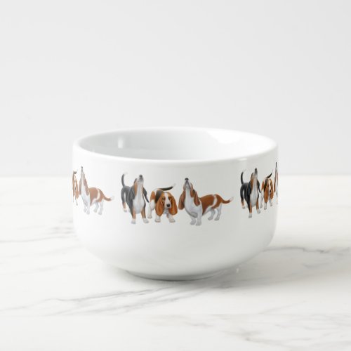 Basset Hound Dogs Soup Mug